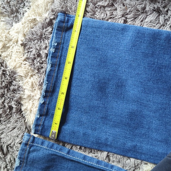 NWT Sonoma Full-Coverage Belly Band Bootcut Denim Dark Jeans Size 6-Maternity - Picture 6 of 9
